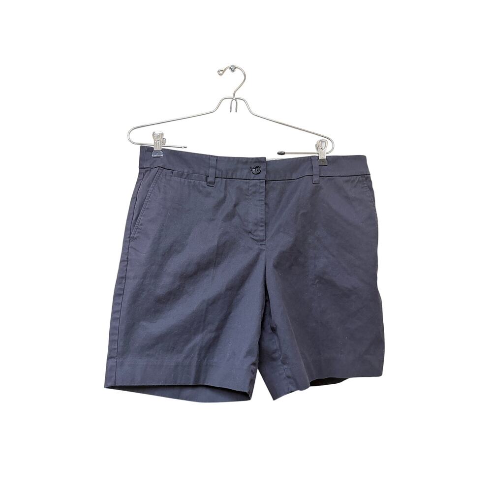 Talbots Size 14P Perfect Short 100% Cotton 90s Vintage Mom Black Classic Shorts